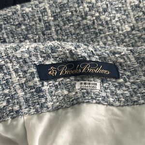 Blue tweed lined brooks brothers skirt!